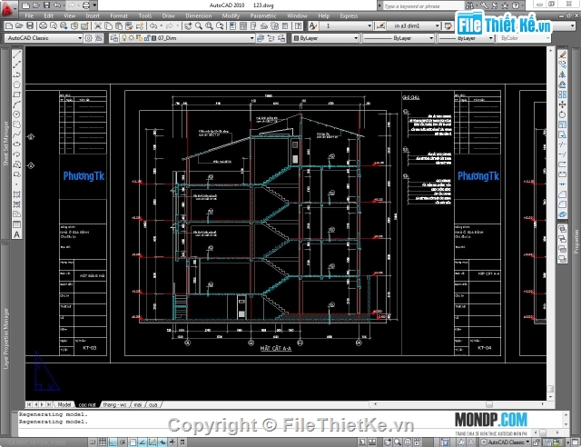 Bản Vẽ Mẫu,Trình Bày Trên Layout,File cad,Bản vẽ